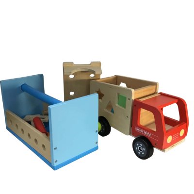 Wooden Truck & Toolbox as pictured