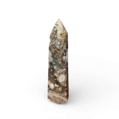 Flower  agate tower 12.5cm