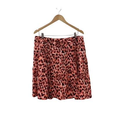 Marcs Womens  Size 16 Skirt Pink Animal print 
