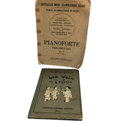 Vintage French Music Book and Booklet as pictured
