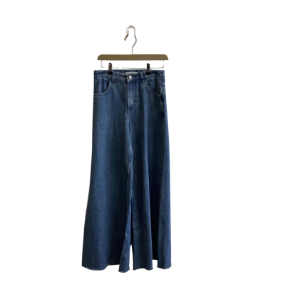 Pull & Bear Womens AUS Size 6 Wide Leg Jeans Blue 
