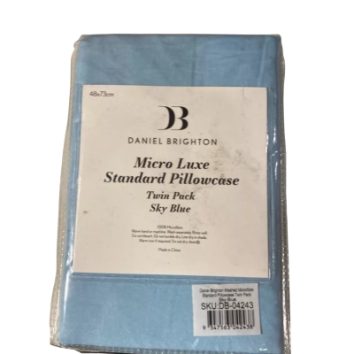 Daniel Brighton Micro Luxe Standard Pillowcase Twin Pack