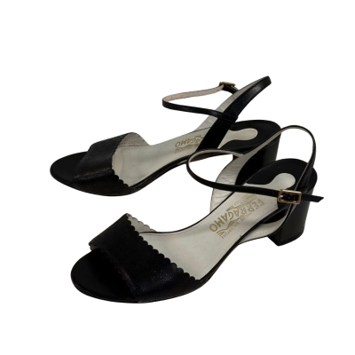 Salvatore Ferragamo Leather Sandal Heels (Size US 8)