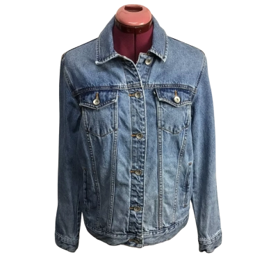 Jag 100% Cotton Button Up Blue Denim Jacket