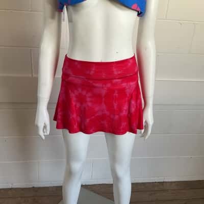 New I.Am.Gia Womens  Size XS Mini Skirt Pink/Red Tie Dye
