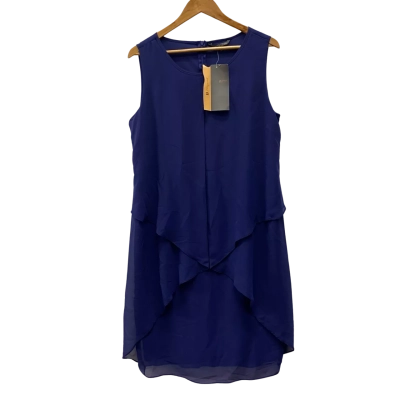 Liz Jordan Womens  Size 12 Dress Navy Blue $199
