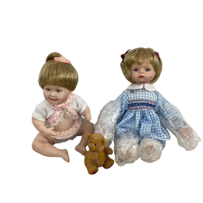 The Ashton Drake Galleries Millennium Miniature Collection Reborn Dolls x 2 #92628 BNIB