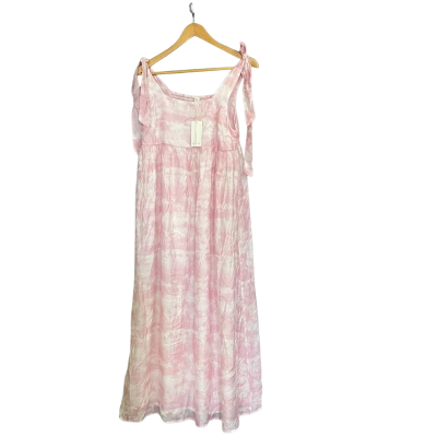 Adorne Ellen Port Vila Print Dress Size 12 Pink  
