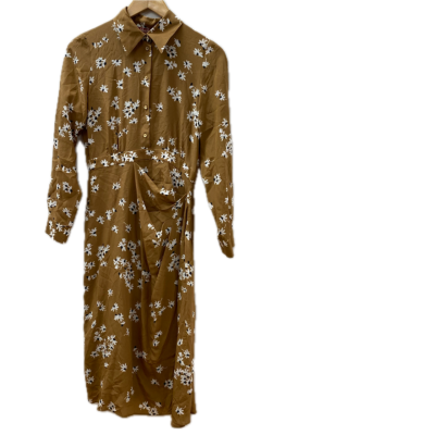 Maxmara Womens  dress Size 8 Black  / Brown / Floral / White 