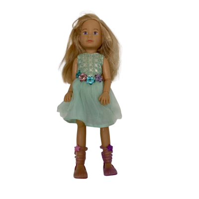 Krusling Doll Blonde Blue Dress