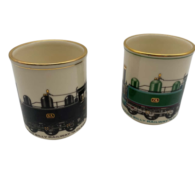 2x Puffing Billy Ceramic Mugs