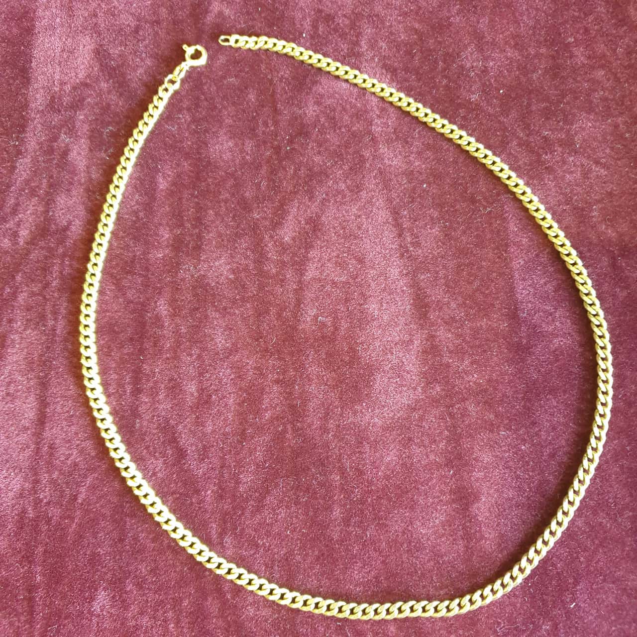 9ct Yellow Gold Rainbow Petal Necklace 40-45cm