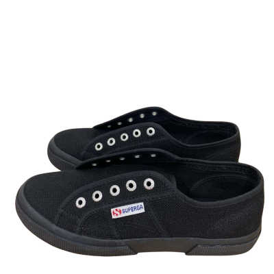 Superga Womens  Size 38 Black  