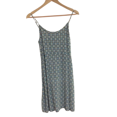 Jeanswest Womens  Size 10 Mini Dress Black  / Blue / Pattern / White / Yellow 