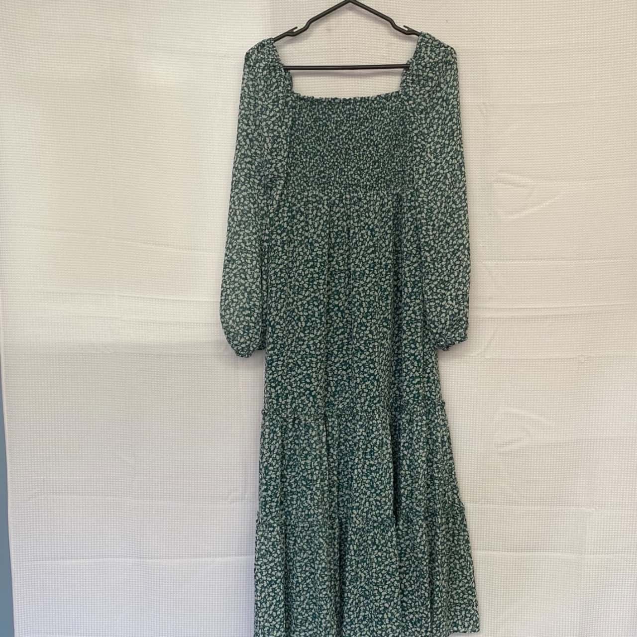 Sportsgirl Womens Size 10 Long Sleeve Floral / Green / White (s)