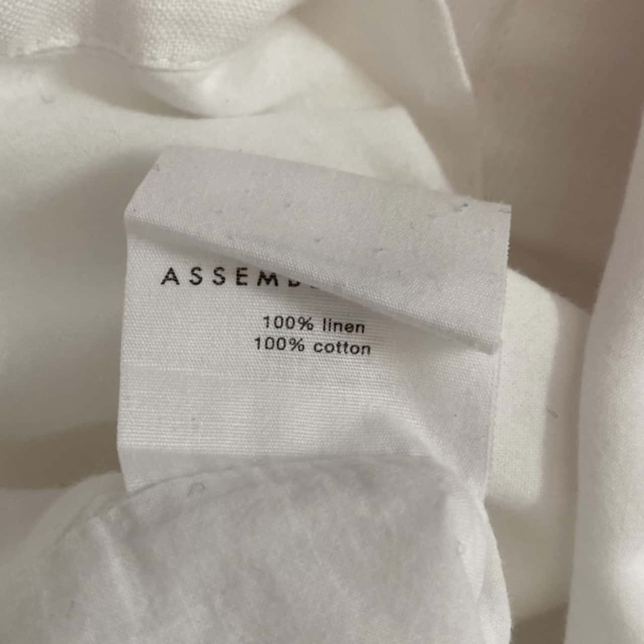 Assembly Label Part Assembly Label white dress(s)