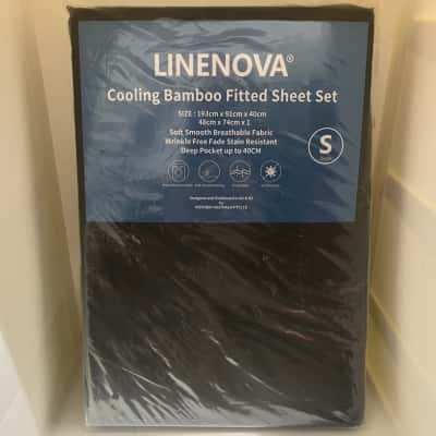 Cooling Bamboo Fitted Sheet Set - Single
