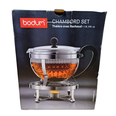Bodum Chambord Set - Tea pot with Warmer 