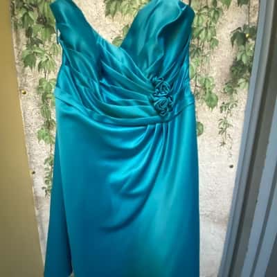  Eden Maids bridesmaid collection Women's  Size 18 Aqua Gown