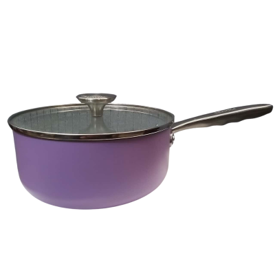 Crumble Cookware Non-stick Ceramic Sauce Pan (Purple)