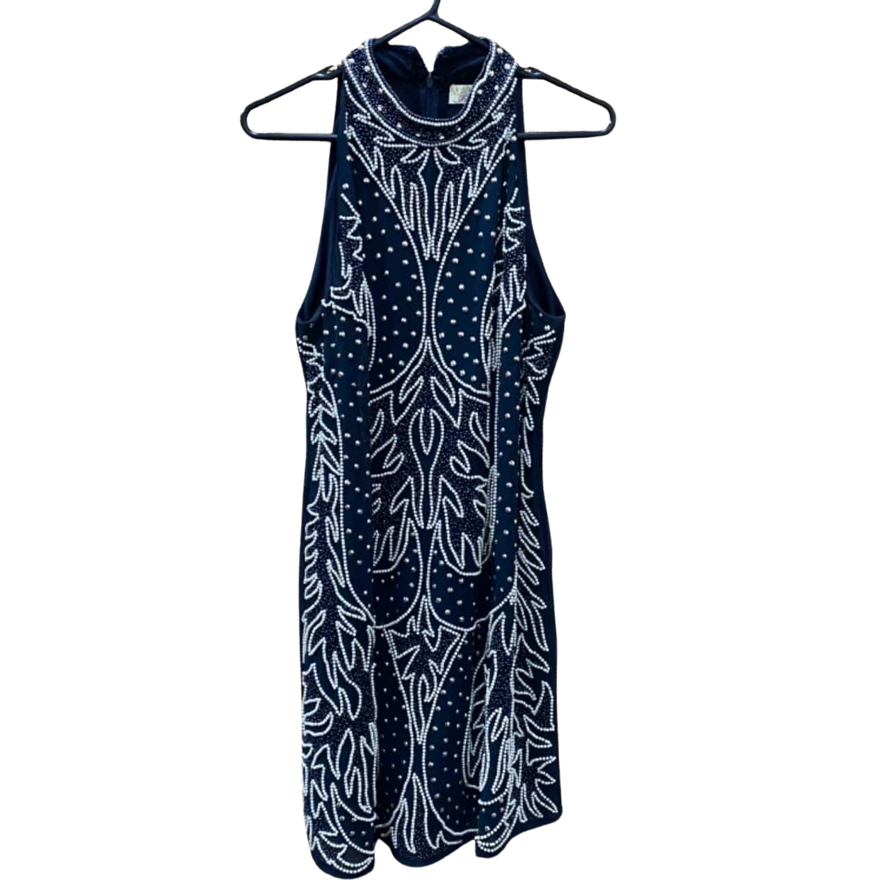 Maya Petite beaded Embellished Detail Womens Size 10 / 14 / 42 Cocktail  Dress / Formal Dress / Mini Dress / Party Dress / Sleeveless Dress /  Wedding Dress Navy Blue (s) - New Without Tags | Salvos Stores