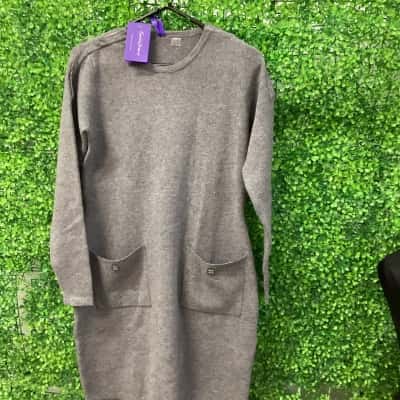 Seraphine Womens  Size 10 Casual Dress Grey 