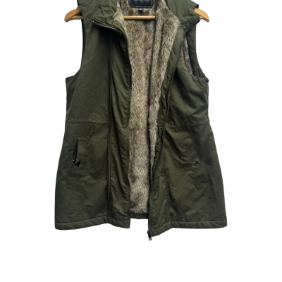 Forever New Womens  Size 12 Vest Jacket Khaki 