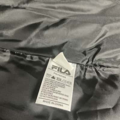 Womens Fila Size 16 Puffer Jacket / Winter Coat Black  