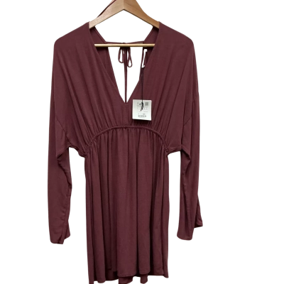 Pull & Bear Womens  Size L Maroon 