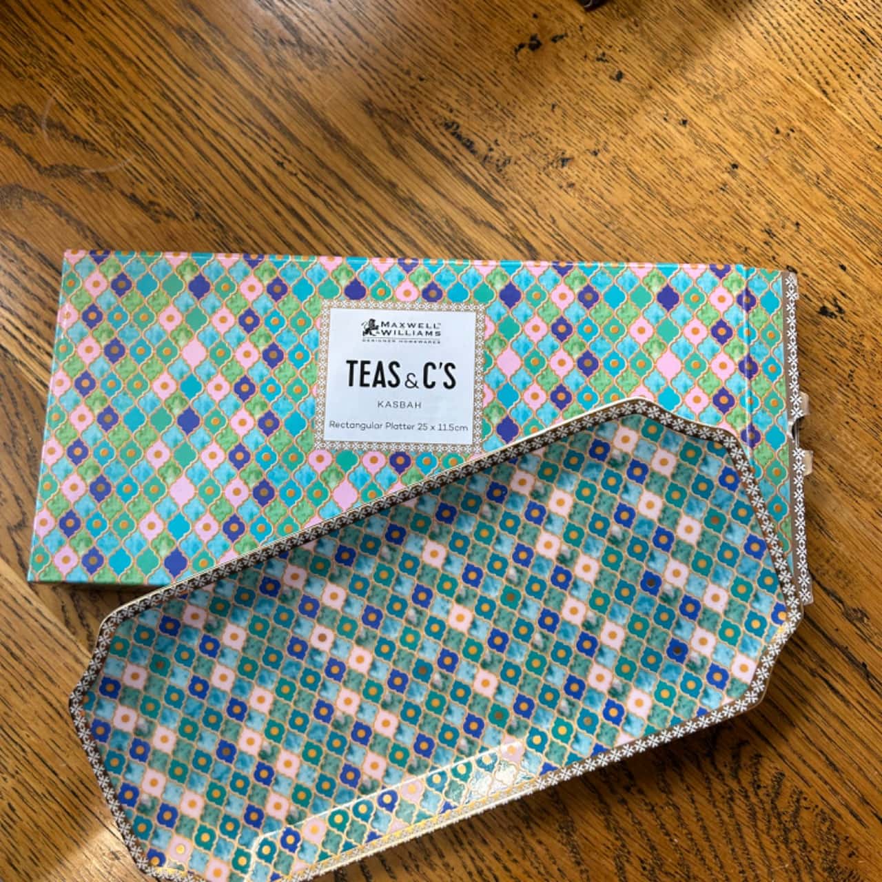 Maxwell & Williams Medina Keramikuntersetzer – Quadratisch 9,5cm, Mit Korkrücken, Marokkanisches Design