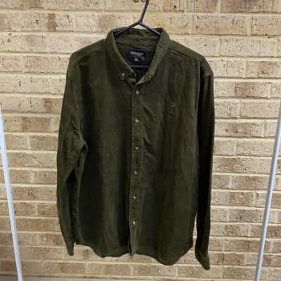 Wrangler Mens  DOING IT CLEAN SHIRT MOSS CORD Size XL 