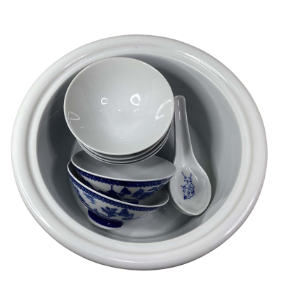 Churchill “blue willow”  serving set