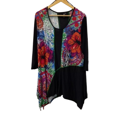 Taking Shape Womens  Size S 3/4 Sleeve Top Multicoloured 
