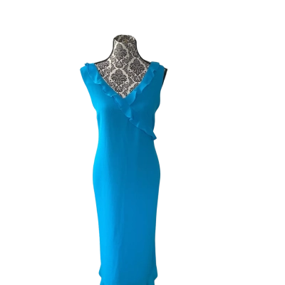 Chios  Womens  Size 12 Casual Dress Blue 