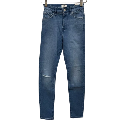 Just Jeans Super Skinny Extra High Rise Second Skin Distressed Antique Indigo Jeans Size 6