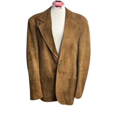 Plannet Mens  Size 46 Blazer Brown 
