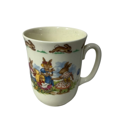 Royal Doulton Bunnykins "Mothers & Babies in Pram" English Fine Bone China Mug