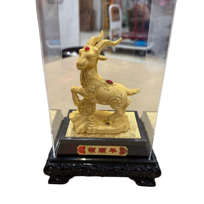 Chinese Zodiac Goat Statue 