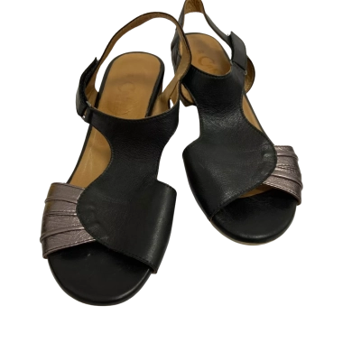 Cabello Comfort Women's  Size 39 Sandals Black / Pewter 
