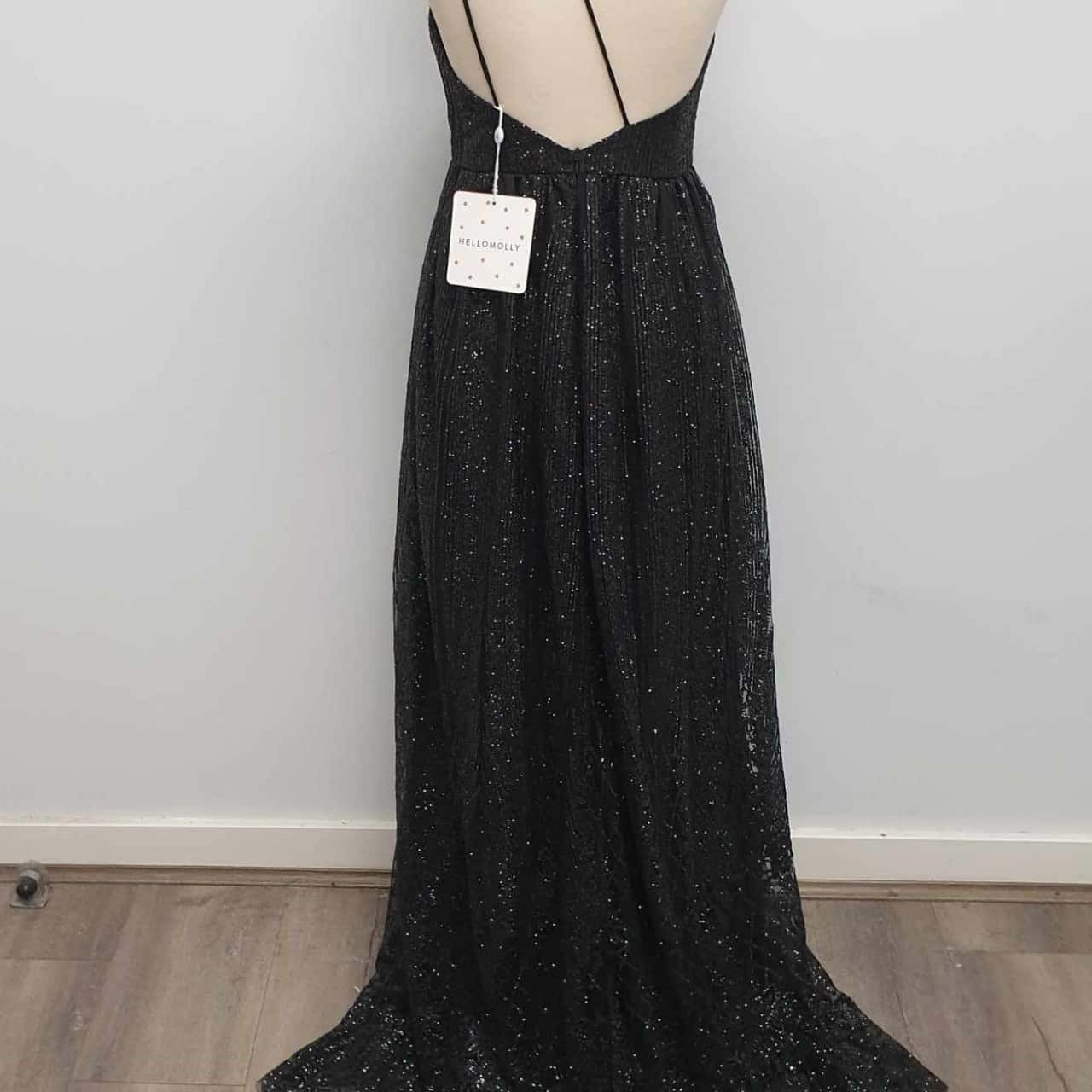 hello molly black dress Montana dress in black boucle main image 0