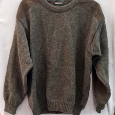  Mens MKM Size M Jumper / Pullover Brown 