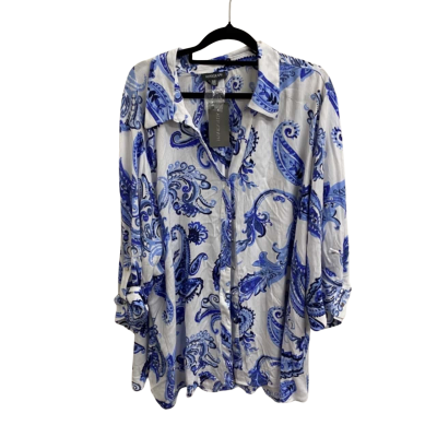 NEW Autograph Womens  Size 22 Short Sleeve Top White 