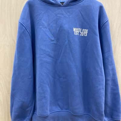 White Fox Womens (1) Size L Hoodie Blue 