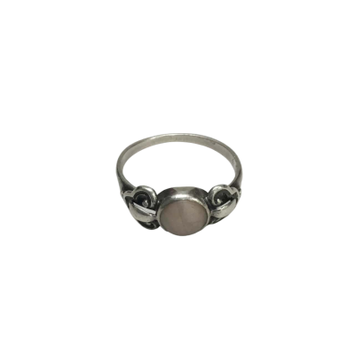 925 Silver Ring With Rose Quartz
