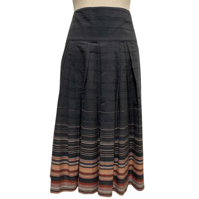Jacqui-E Womens  Size 16 Pleated Skirt Charcoal