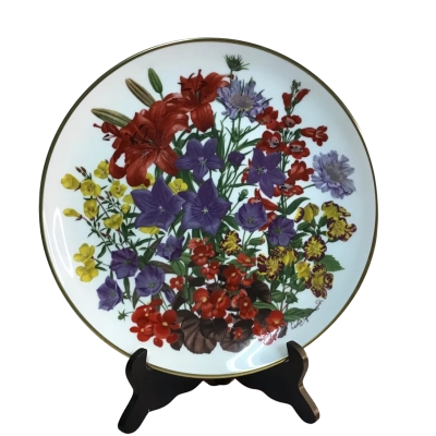 Franklin Porcelain Flowers of the Year July 