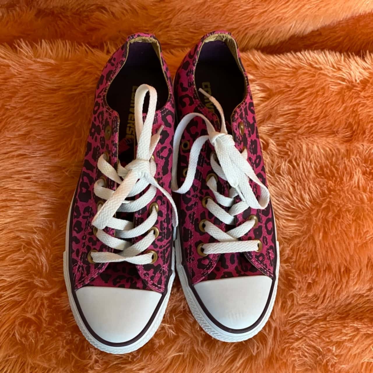 cow print converse pink