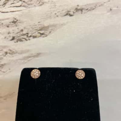 Mimco Crystal Cluster Stud Earrings 