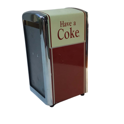 Vintage 1992 Coke Napkin Dispenser 