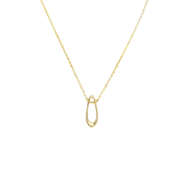  Womens Necklace Gold Tone Sterling Silver (Stamped 925)